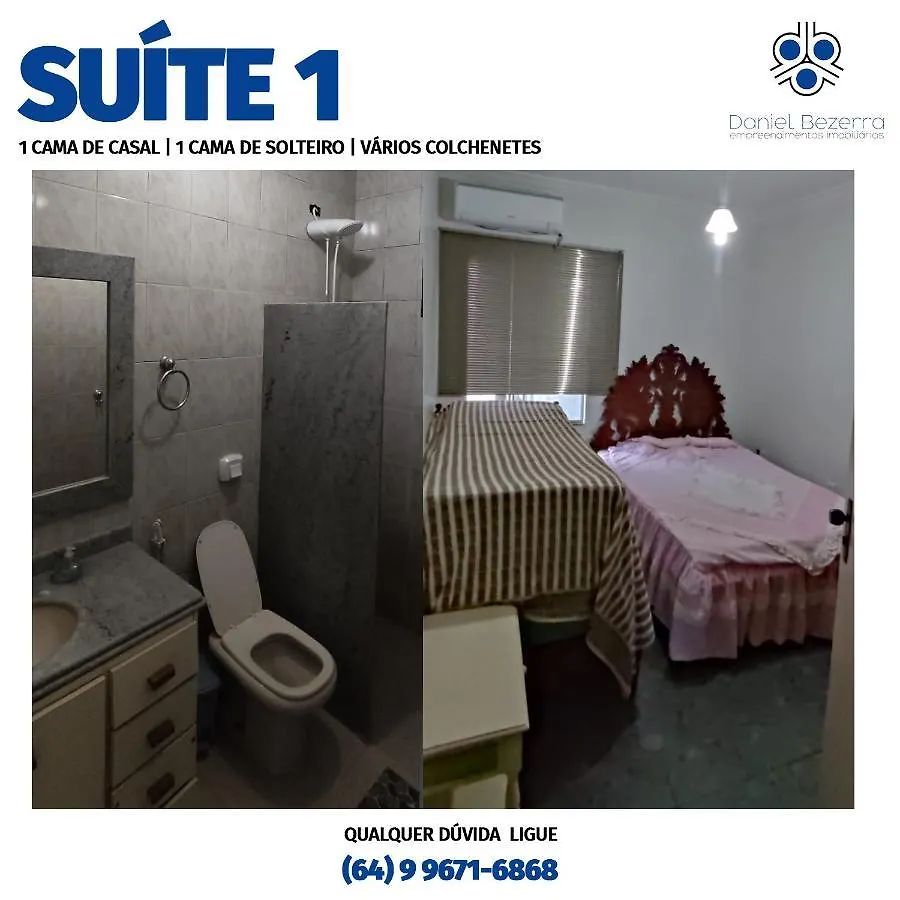Casa Com Piscina, Churrasqueira, 3 Suites Com Ar Condicionado Caldas Novas